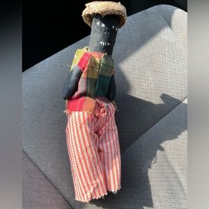 Handcrafted Antique African Folk Art Doll